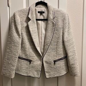 2-piece Ann Taylor set-tweed 3/4 sleeve blazer-size 12 and skirt size 16